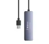 Hub USB Baseus 4w1 UltraJoy Lite 50cm USB-A do 4x USB 3.0 + USB-C 5V Szary