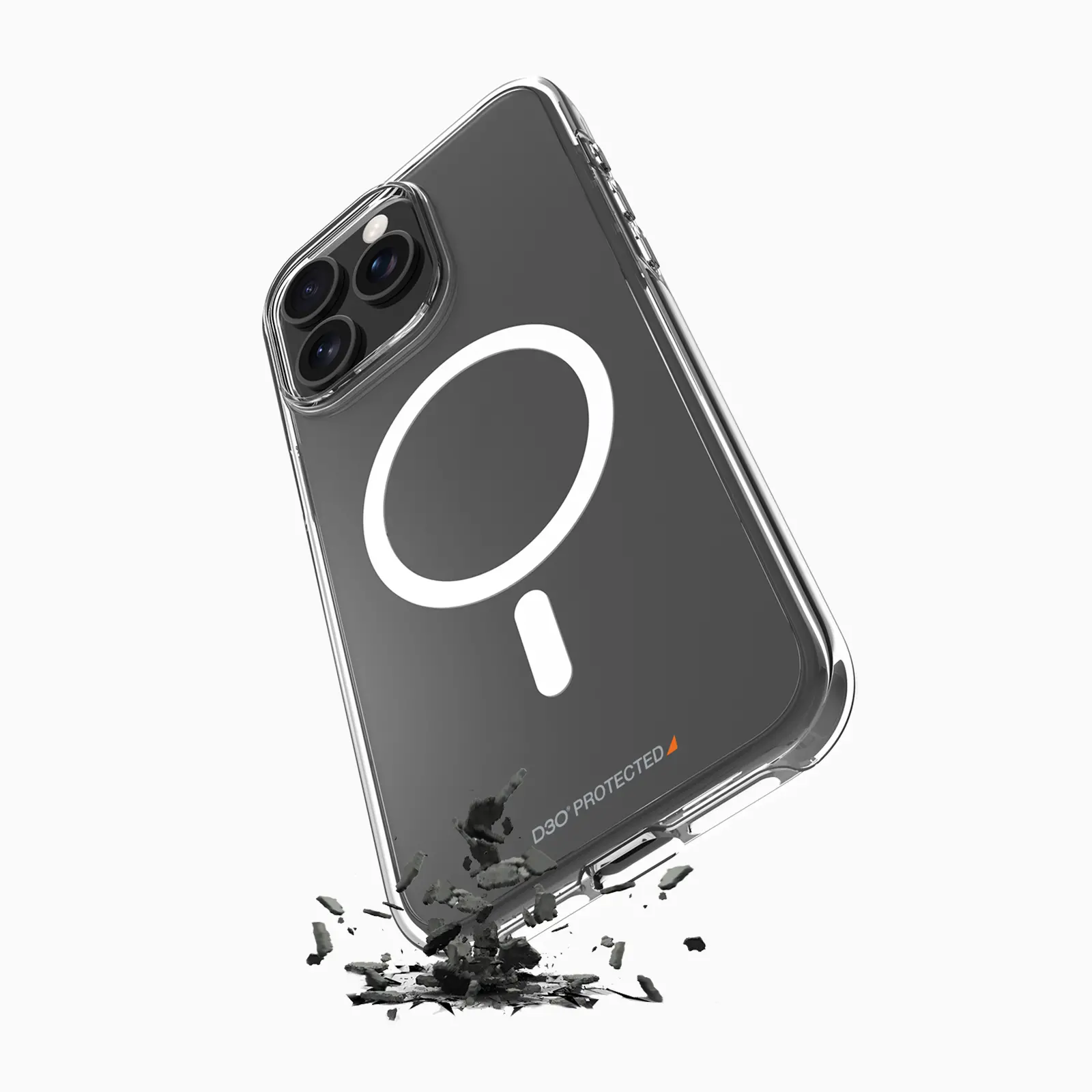 Etui Puro D3O do iPhone 15 Pro Przeźroczysty