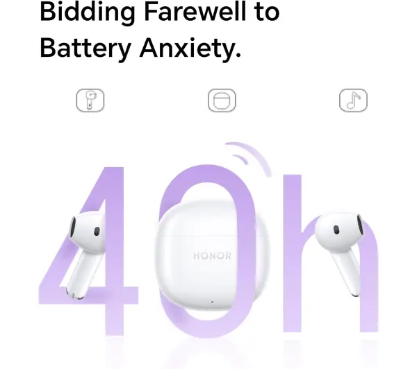 Honor Earbuds X6 Douszne Bluetooth 5.3 Biały