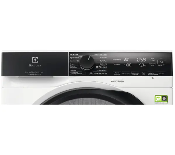 Electrolux 800 UltraCare EW8F4482UP 8kg 1400obr/min UniversalDose - Kup na Raty - RRSO 0%