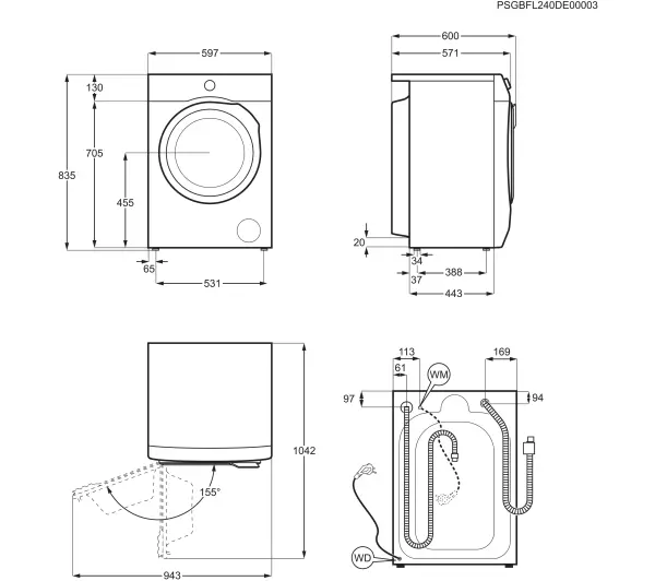 Electrolux 800 UltraCare EW8F4482UP 8kg 1400obr/min UniversalDose - Kup na Raty - RRSO 0%