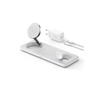 Ładowarka indukcyjna Anker MagGo Magnetic Wireless Charger Stand 15W Biały