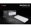 Klawiatura mechaniczna Savio Whiteout X2 Outemu Red Hot Swap Biały