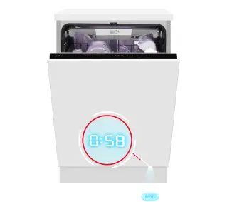 Amica DIM68B10ELONSWiD 59,8cm Automatyczne otwieranie drzwi Szuflada na sztućce - Kup na Raty - RRSO 0%