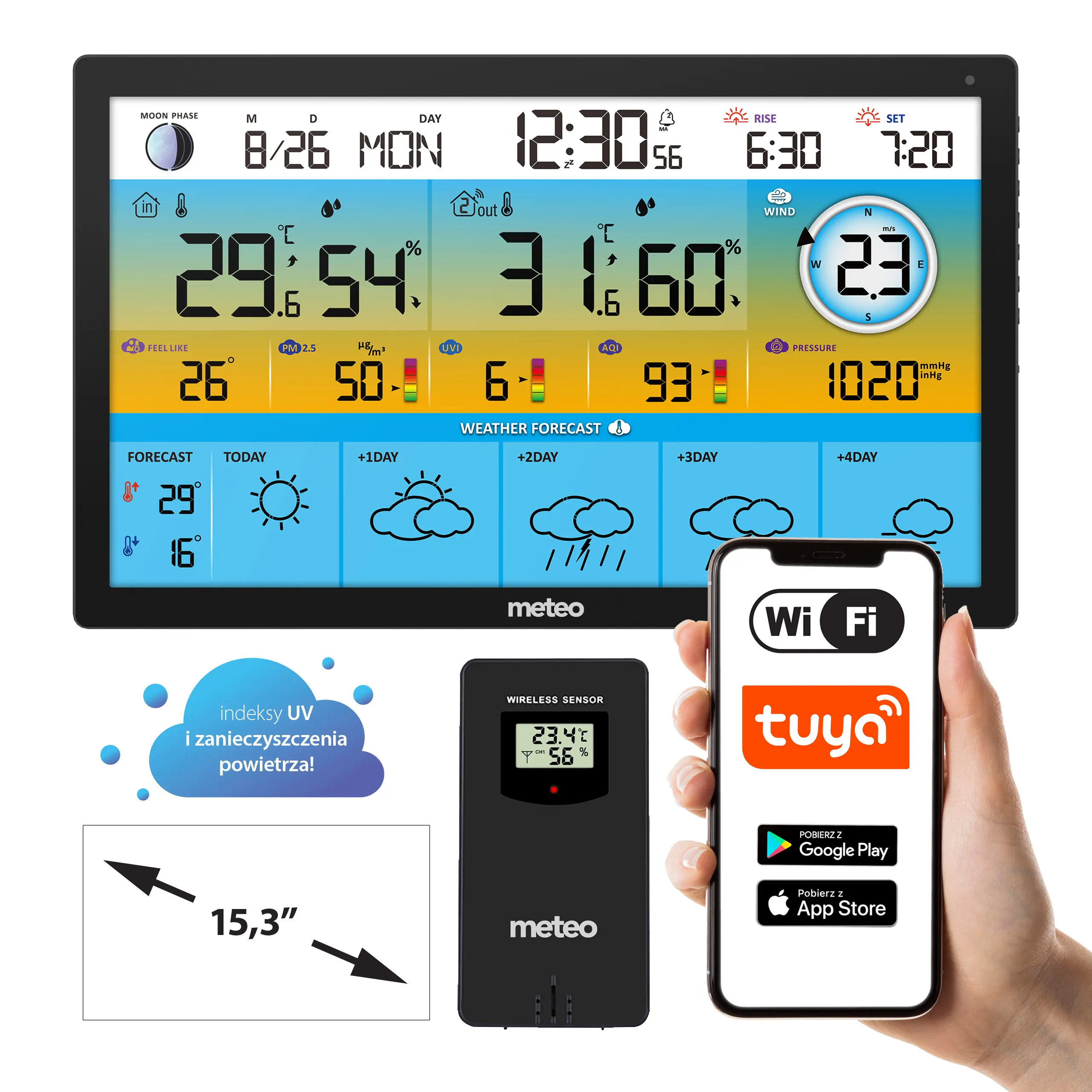 Stacja pogody Meteo SP500 Wi-Fi