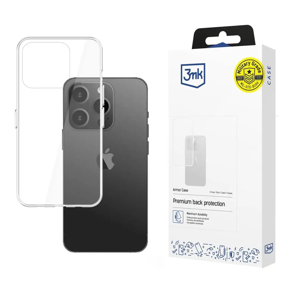 Etui 3mk Armor Case do iPhone 15 Pro Max Przezroczysty