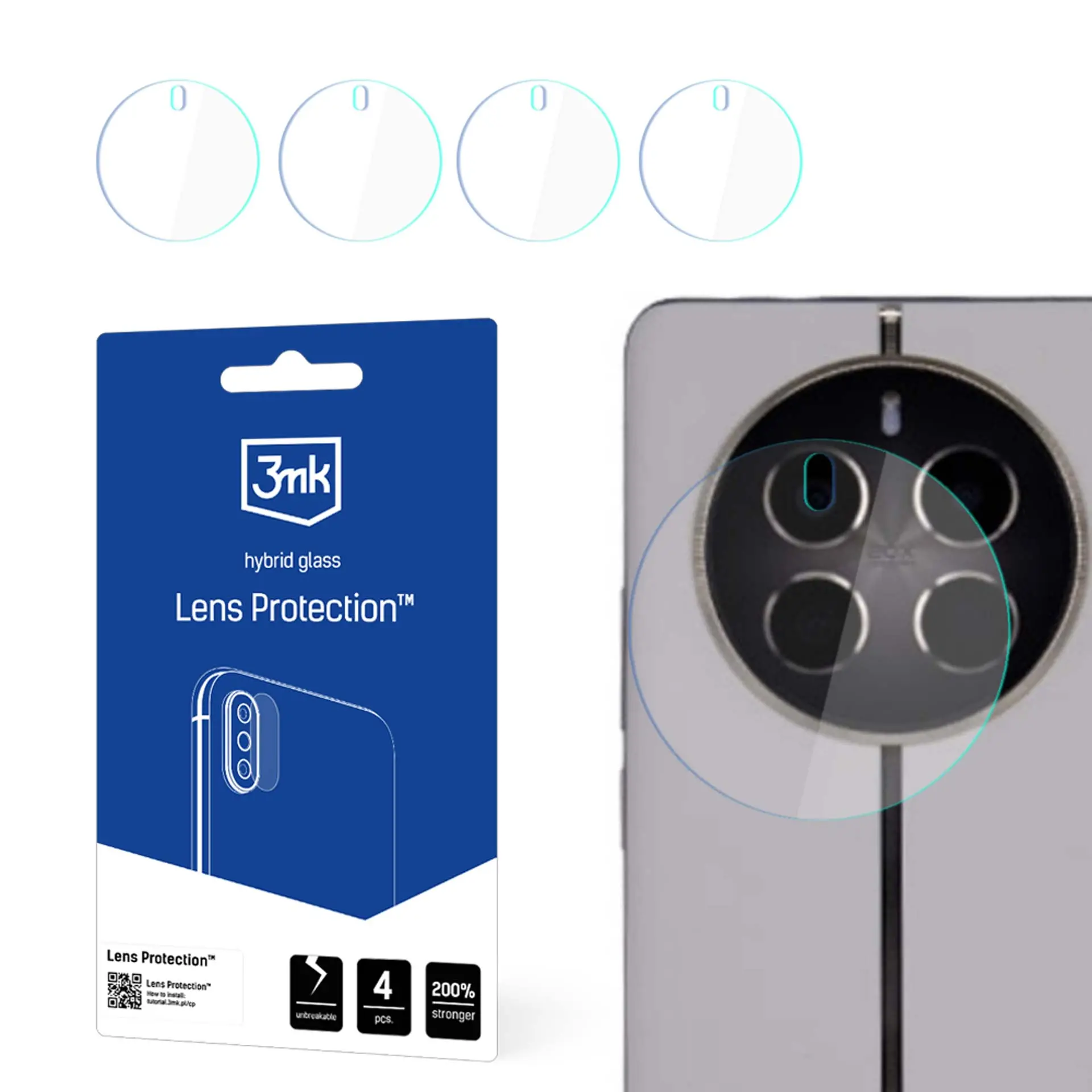 Szkło hybrydowe 3mk Lens Protection do Realme 12 Pro/12 Pro+