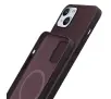 Etui 3mk Hardy MagFabric Case do iPhone 15 Plus Wiśniowy