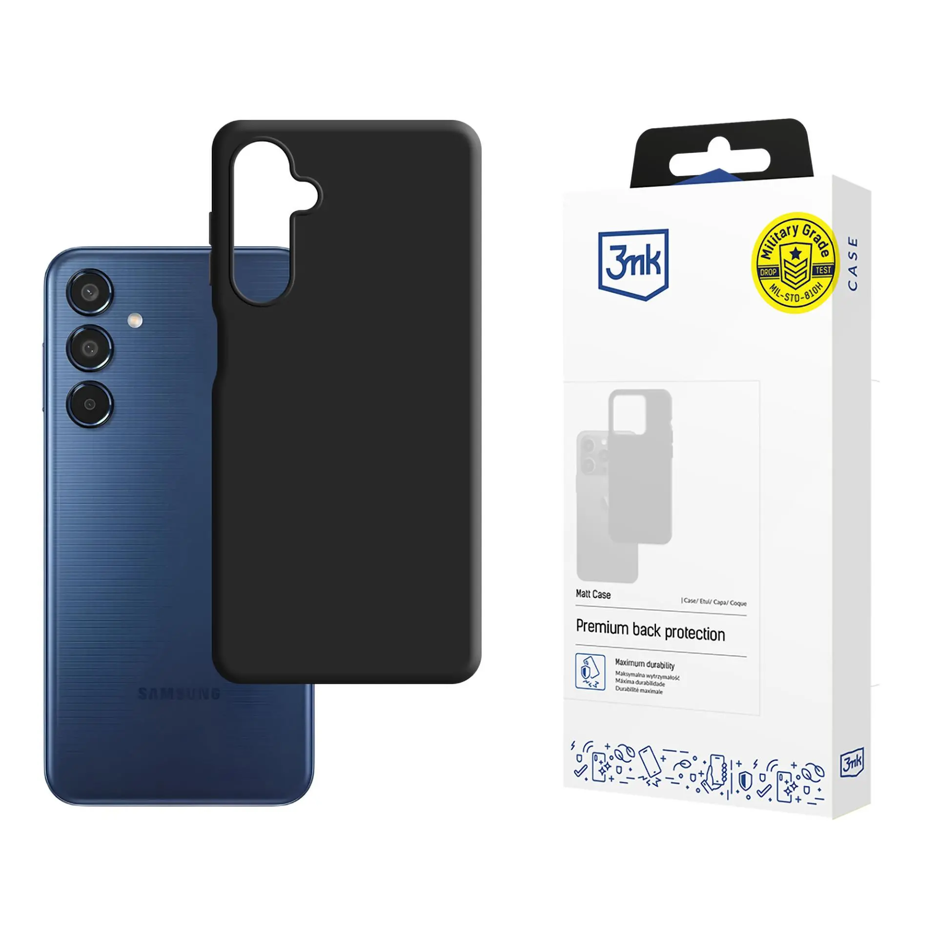 Etui 3mk Matt Case do Samsung Galaxy M35 5G Czarny
