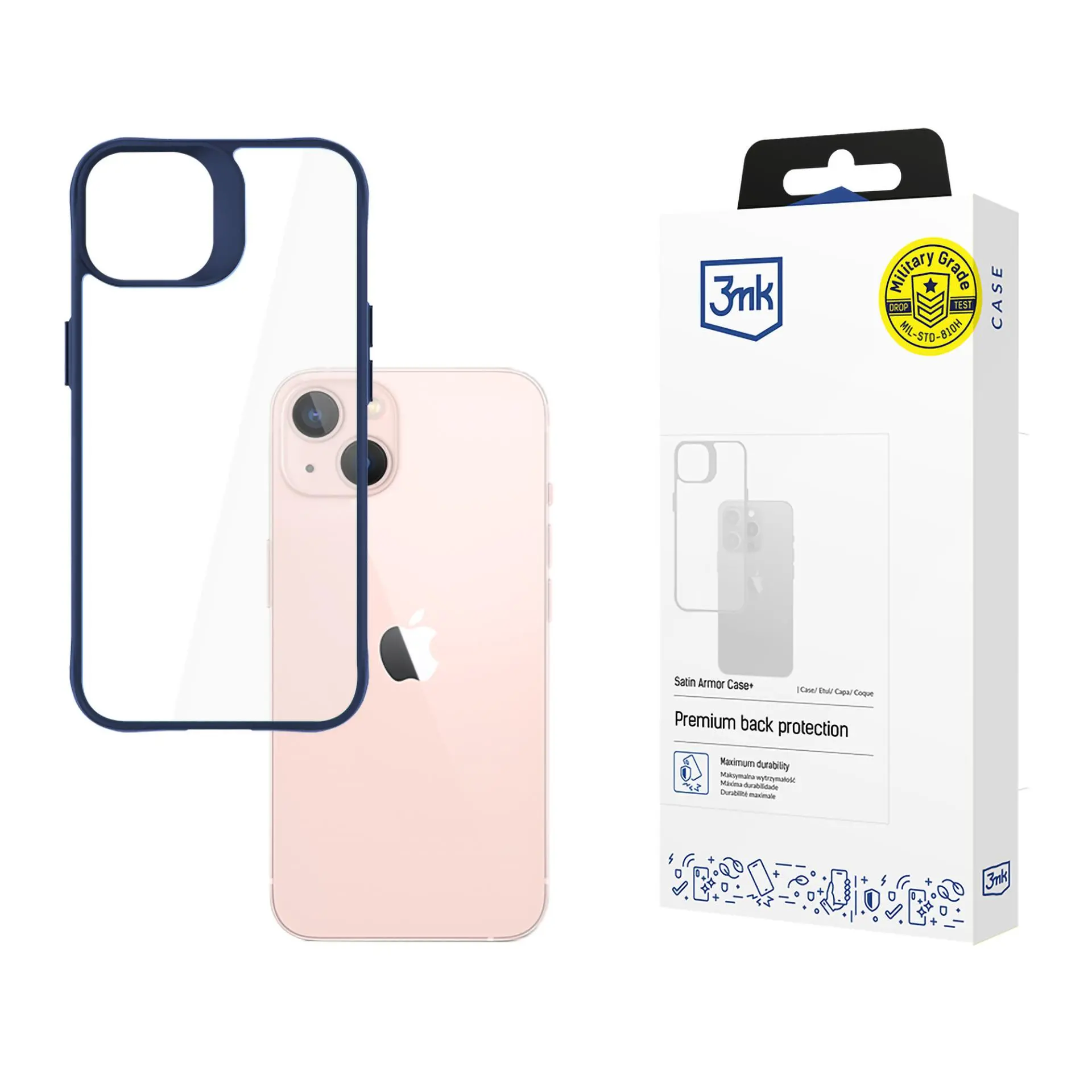 Etui 3mk Satin Armor Case+ do iPhone 14 Przezroczysty