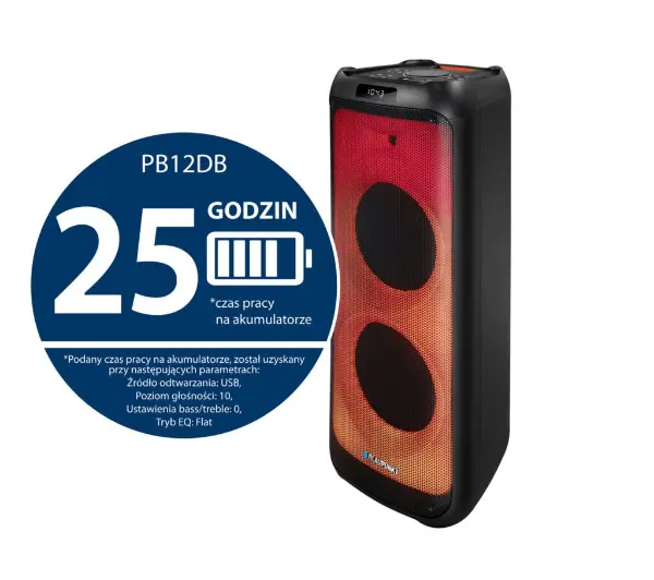 Blaupunkt PartyBox PB12DB 140W Bluetooth Radio FM Mikrofon Karaoke Czarny - Kup na Raty - RRSO 0%