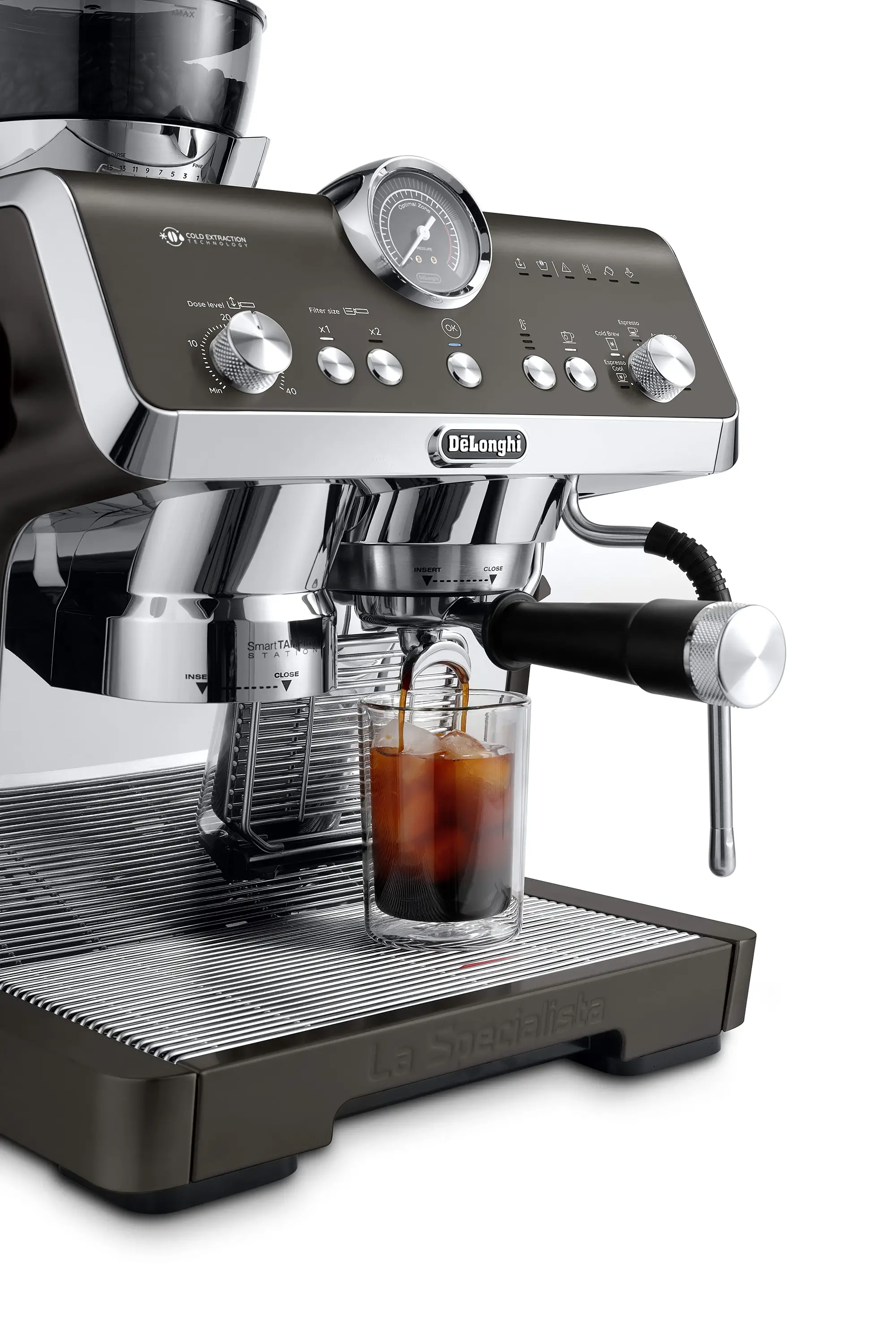 фото Ріжкова кавоварка еспресо DeLonghi La Specialista Opera EC 9555.BK