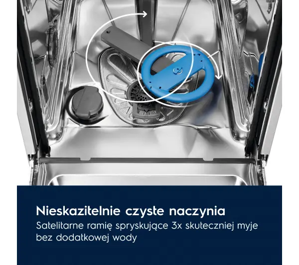 Electrolux 700 GlassCare EEG88500L 60cm Funkcje AI Automatyczne otwieranie drzwi Szuflada na sztućce - Kup na Raty - RRSO 0%