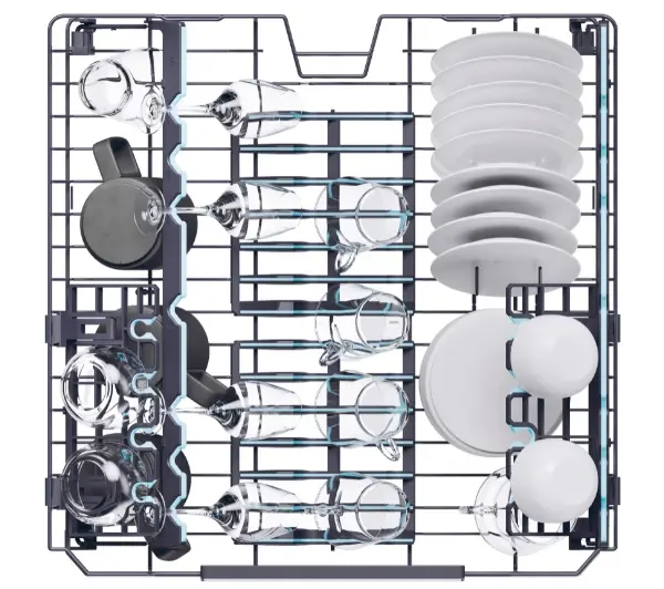 Haier I-Pro Shine Seria 7 XF 6A0M4PDX 59,7cm Funkcje AI Automatyczne otwieranie drzwi Szuflada na sztućce  - Kup na Raty - RRSO 0%