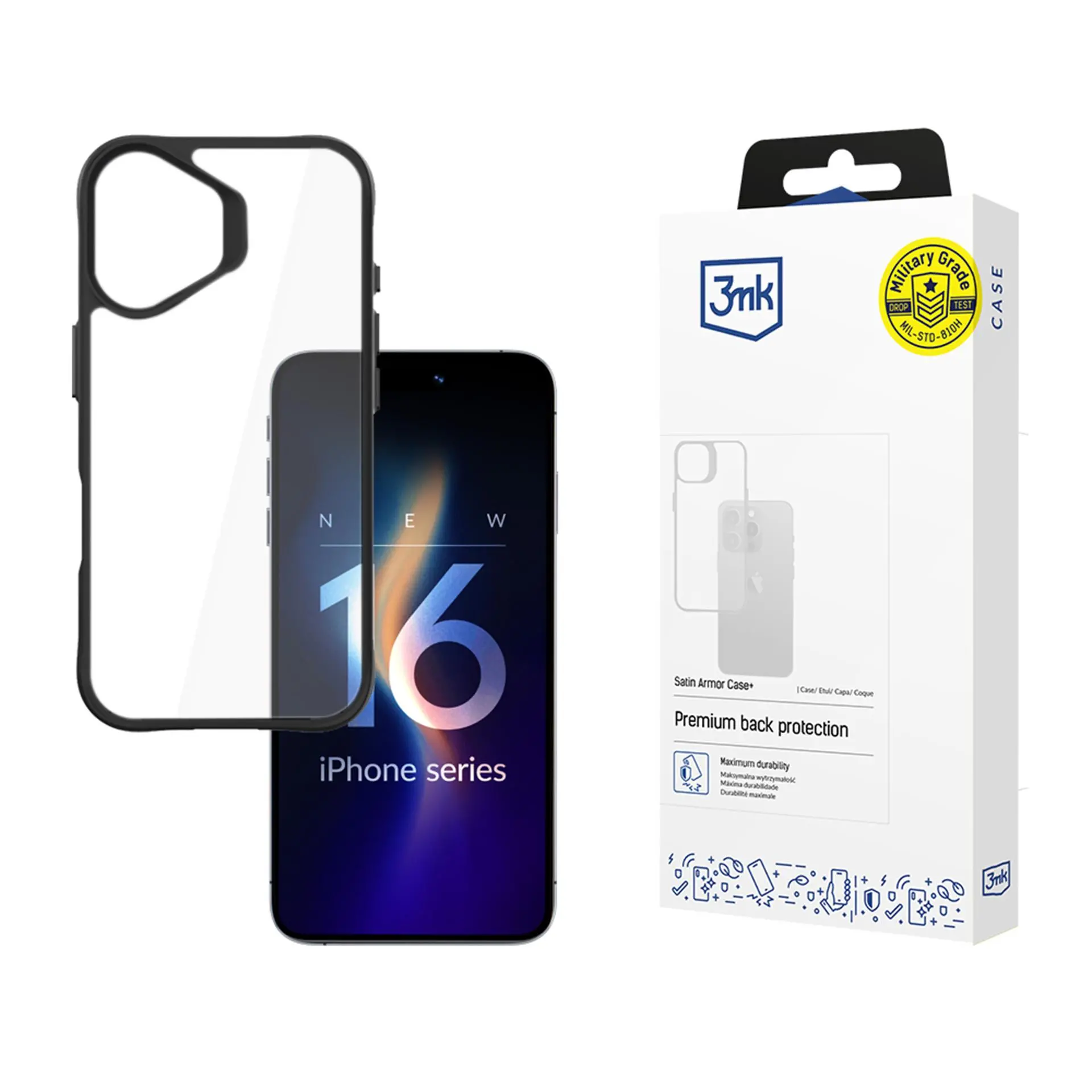 Etui 3mk Satin Armor Case+ do iPhone 16 Plus