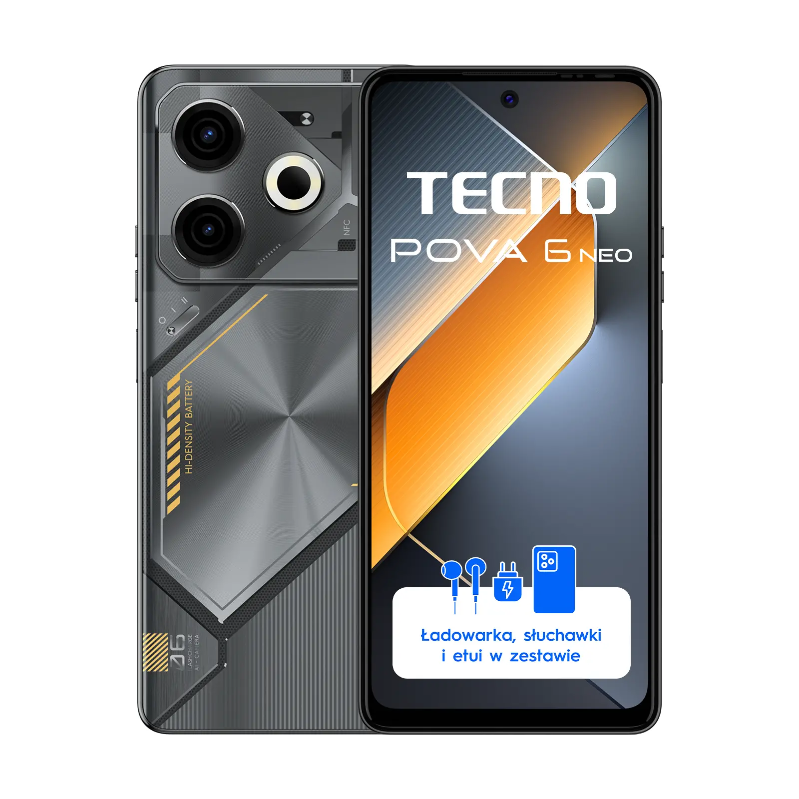 Smartfon Tecno Pova 6 Neo 8/256GB 6,78" 120Hz 50Mpix Czarny