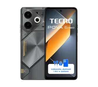 Smartfon Tecno Pova 6 Neo 8/256GB 6,78" 120Hz 50Mpix Czarny