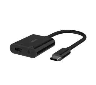 Belkin NPA004BTBK RockStar USB-C na jack 3.5mm, USB-C 60W Czarny