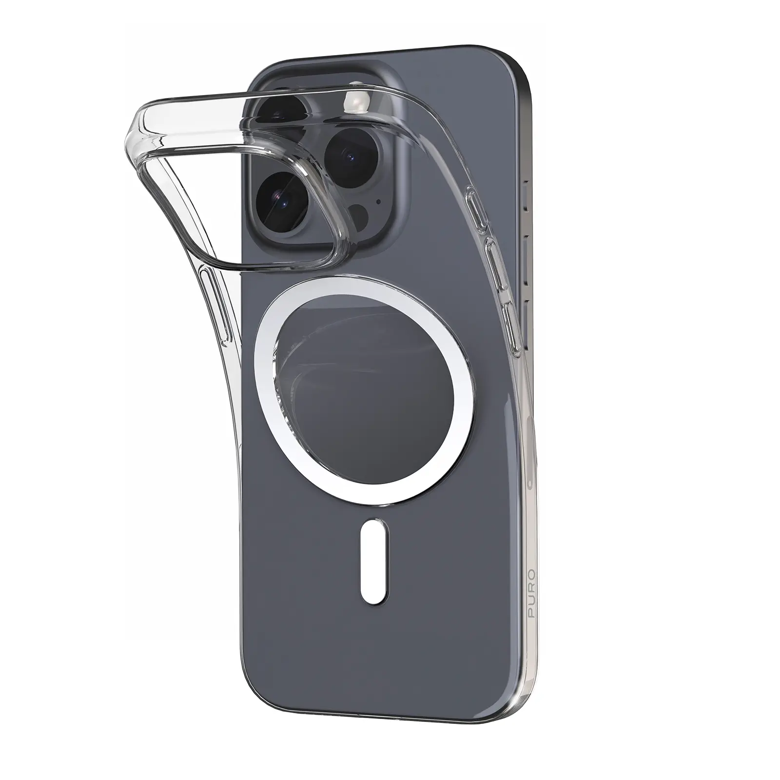 Etui Puro 03 Mag do iPhone 16 Pro Przeźroczyste