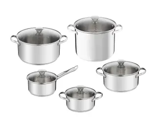 Tefal Daily Cook H054AS55 Indukcja Stal nierdzewna 10 elementów - Kup na Raty - RRSO 0%