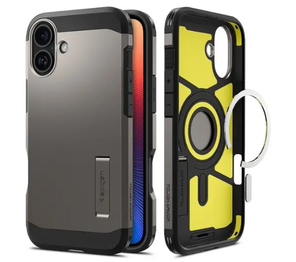 Spigen Tough Armor MagSafe iPhone 16 Czarny