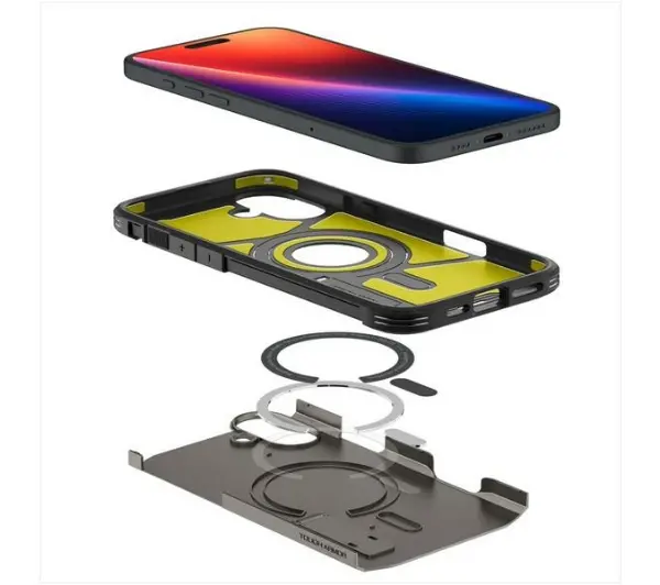 Spigen Tough Armor MagSafe iPhone 16 Czarny