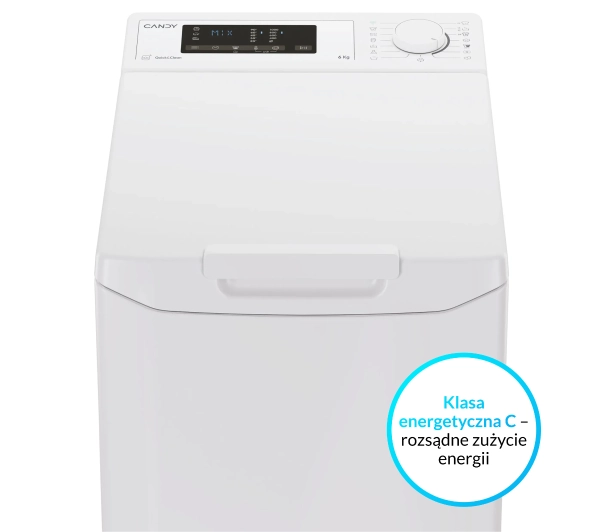 Candy ProWash 300 TCA063D3-S Funkcje AI 6kg 1000obr/min Zdalne sterowanie - Kup na Raty - RRSO 0%