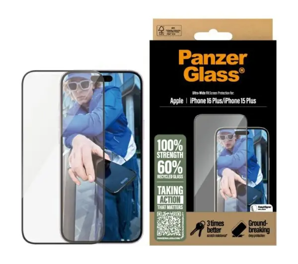 PanzerGlass Screen Protector do iPhone 16 Plus