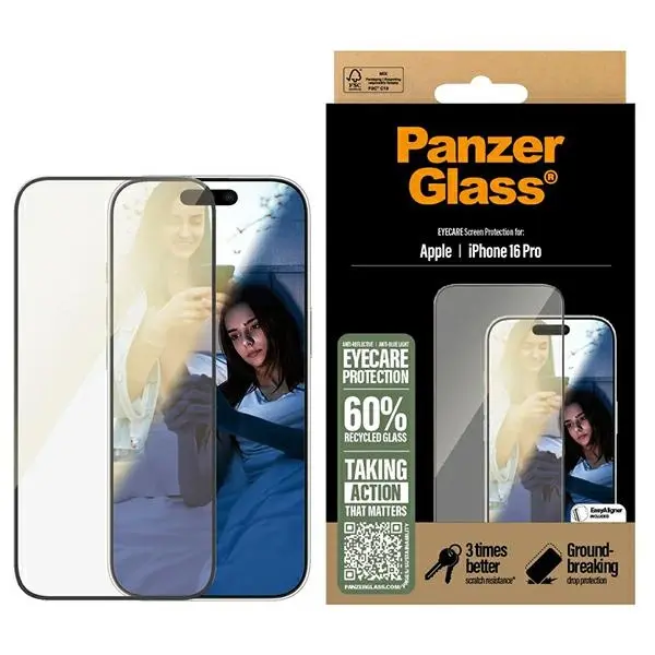 Szkło hartowane PanzerGlass Screen Protector do iPhone 16 Pro