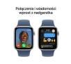 Apple Watch SE 2gen GPS koperta 40mm z aluminium Srebrny pasek sportowy Denim S/M