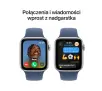 Smartwatch Apple Watch SE 2gen GPS koperta 40mm z aluminium Srebrny pasek sportowy Denim S/M