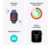 Smartwatch Apple Watch SE 2gen GPS koperta 40mm z aluminium Srebrny pasek sportowy Denim S/M