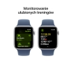 Apple Watch SE 2gen GPS koperta 40mm z aluminium Srebrny pasek sportowy Denim S/M