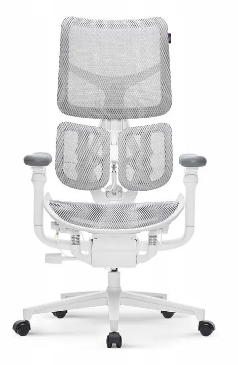 Fotel Yumisu 1010 Biurowy do 180kg Tkanina Biały