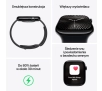 Apple Watch Series 10 GPS + Cellular koperta 42mm tytan łupek pasek sportowy czarny M/L