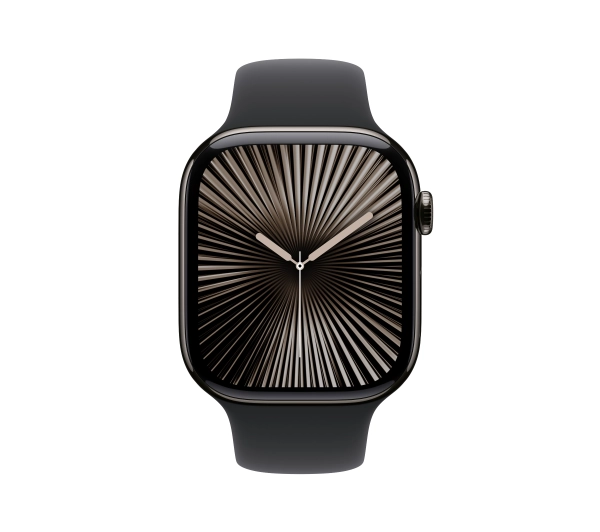 Apple Watch Series 10 GPS AI + Cellular AI koperta 42mm tytan łupek pasek sportowy czarny M/L - ⚡ EURO HIT CENOWY! ⚡ - Kup na Raty - RRSO 0%