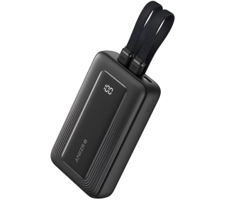 Anker Zolo (A1680G11) 10000mAh 30W wbudowany kabel USB-C i Lightning Czarny - ⚡ EURO HIT CENOWY! ⚡