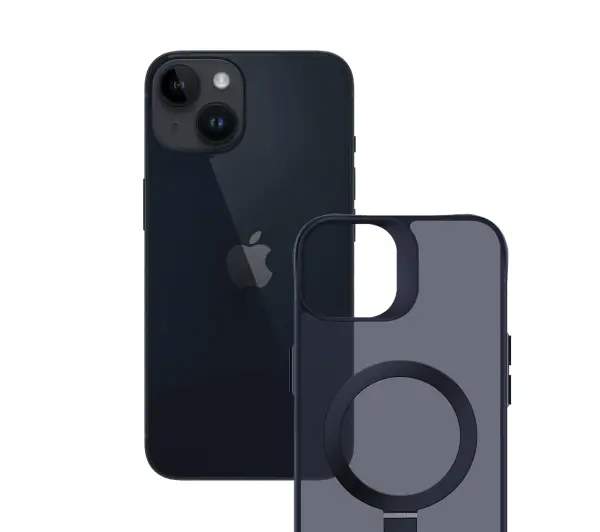 3mk Smoke Case Mag&Stand do iPhone 13/14 Czarny