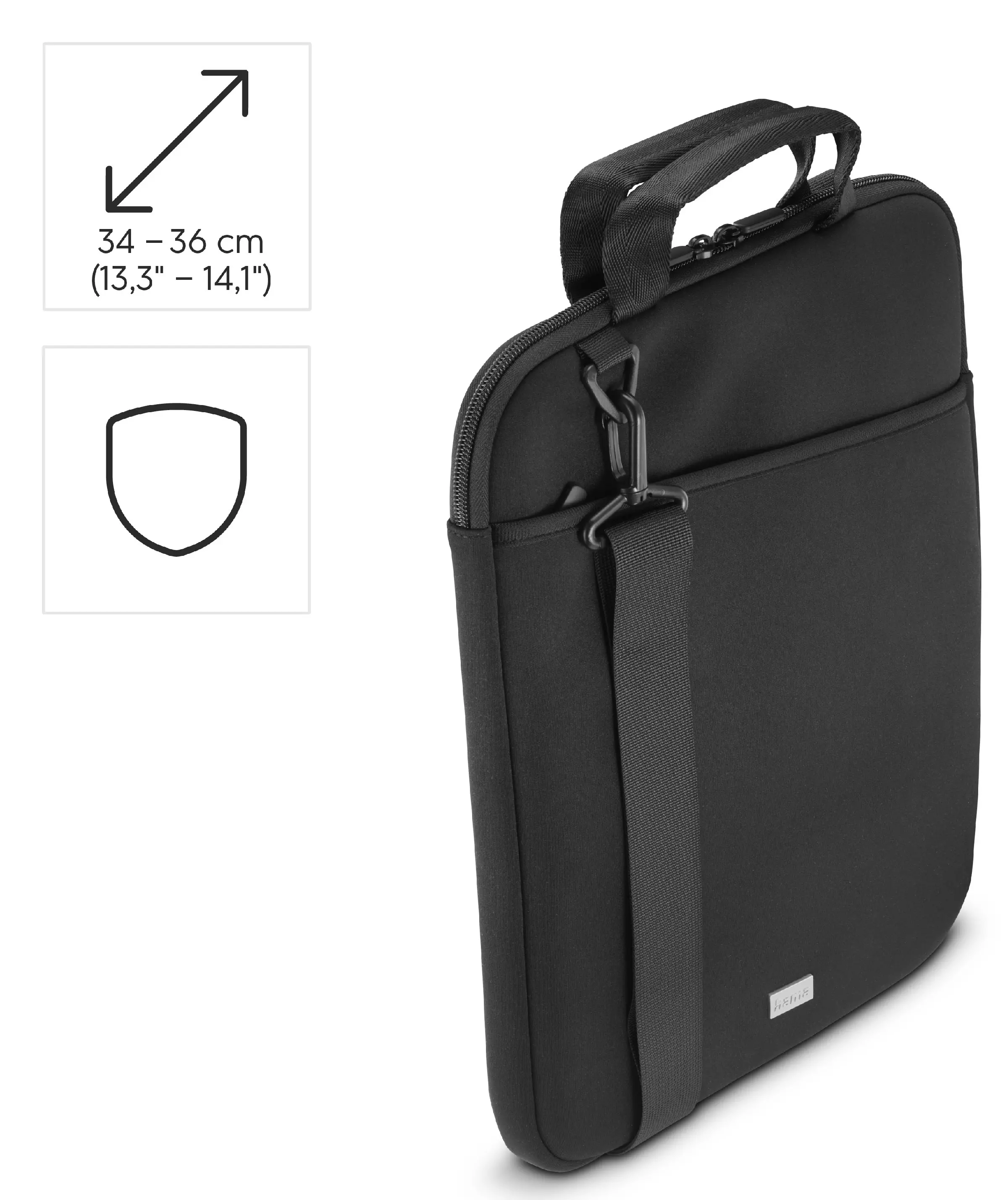 Torba na laptopa Hama Business To Go 13,3-14,1" Czarny