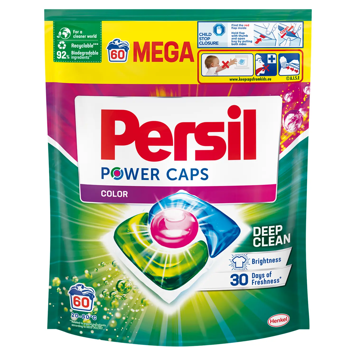 Kapsułki do prania Persil Power Caps Color 60szt.
