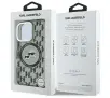 Etui Karl Lagerfeld IML Monogram Karl&Choupette Head MagSafe do iPhone 16 Pro Max Czarny