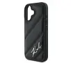 Etui Karl Lagerfeld Quilted Signature do iPhone 16 Czarny