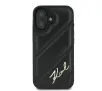 Etui Karl Lagerfeld Quilted Signature do iPhone 16 Czarny