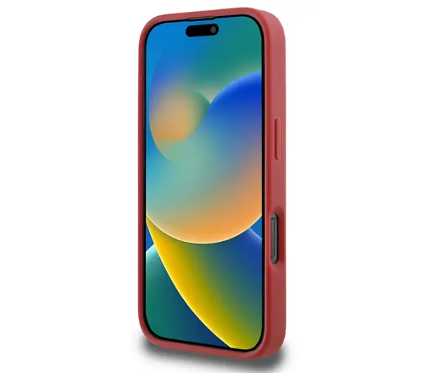 Karl Lagerfeld Quilted Signature do iPhone 16 Pro Czerwony