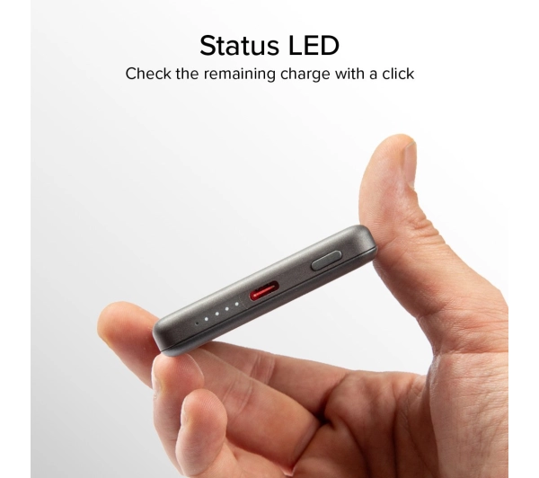 SBS TEBB5000MAGSLIM SlimMag 5000mAh PD 20W Szary
