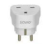 Adapter podróżny Savio AP-02 gniazdo UK - wtyk EU