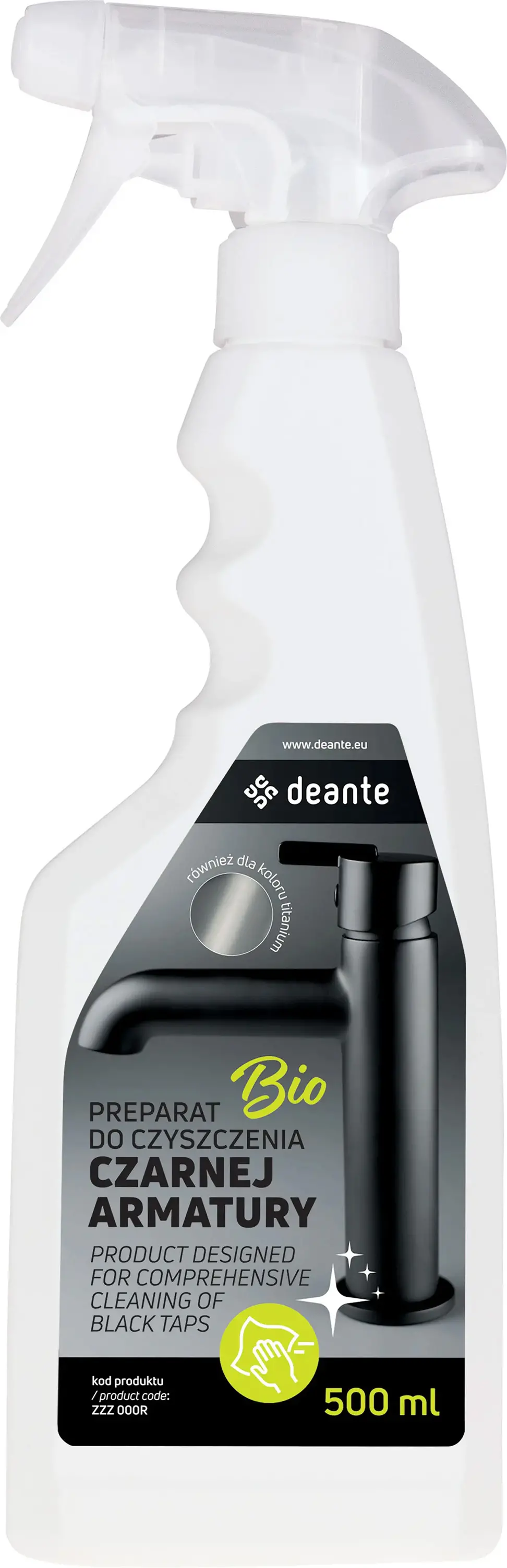 Spray Deante do czyszczenia czarnej armatury 500ml