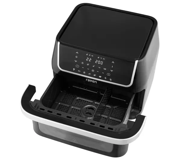 Raven EFN008 Frytkownica niskotłuszczowa 1800W 10l Jedna duża komora lub dwie regulowane