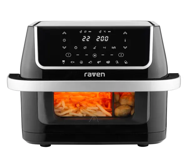 Raven EFN008 Frytkownica niskotłuszczowa 1800W 10l Jedna duża komora lub dwie regulowane