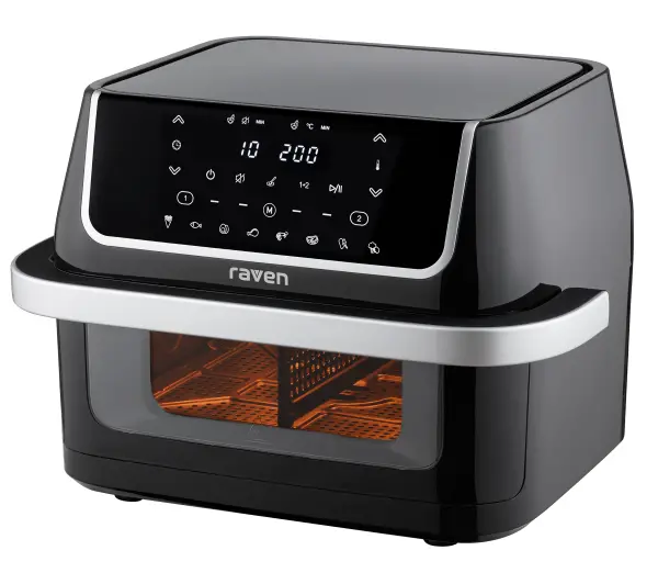 Raven EFN008 Frytkownica niskotłuszczowa 1800W 10l Jedna duża komora lub dwie regulowane